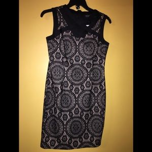 Women’s black and beige detailed dress size 12